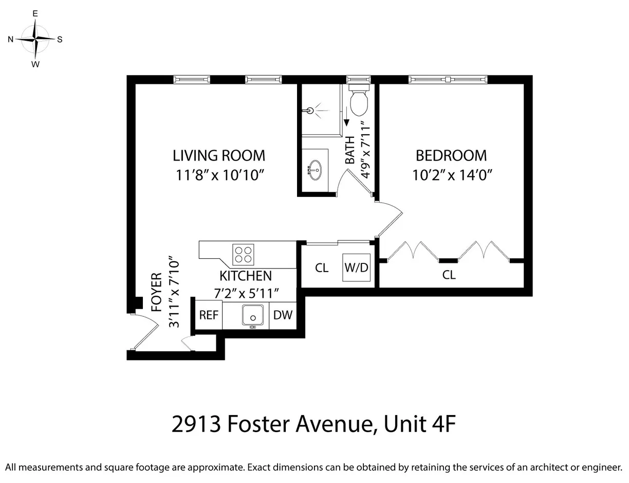 New York City Real Estate | View 2913 Foster Avenue, 4F | Floorplan