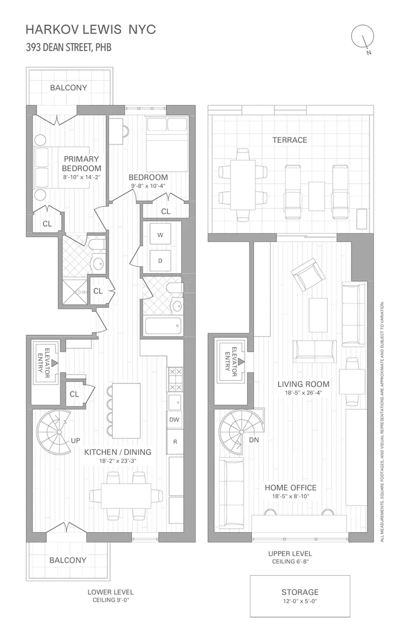 New York City Real Estate | View 393 Dean Street, PHB | Floorplan