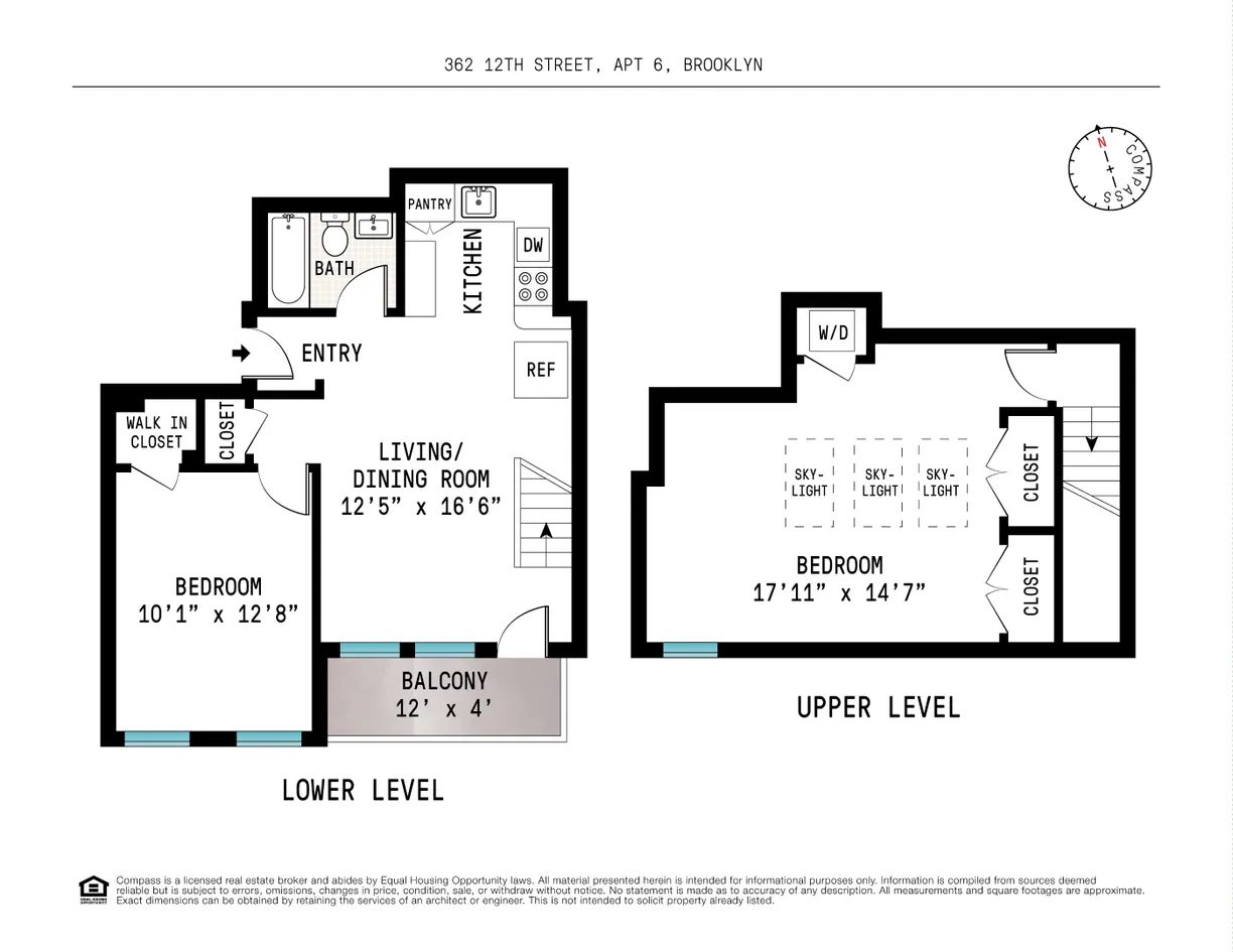 New York City Real Estate | View 362 32 12th Street, 6 | Floorplan