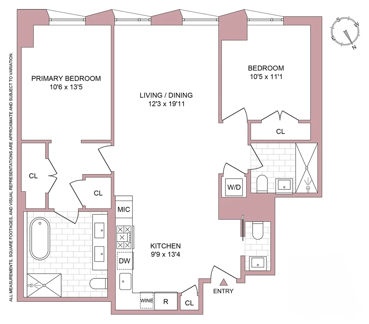 New York City Real Estate | View 215 W 28th Street, 11D | Floorplan