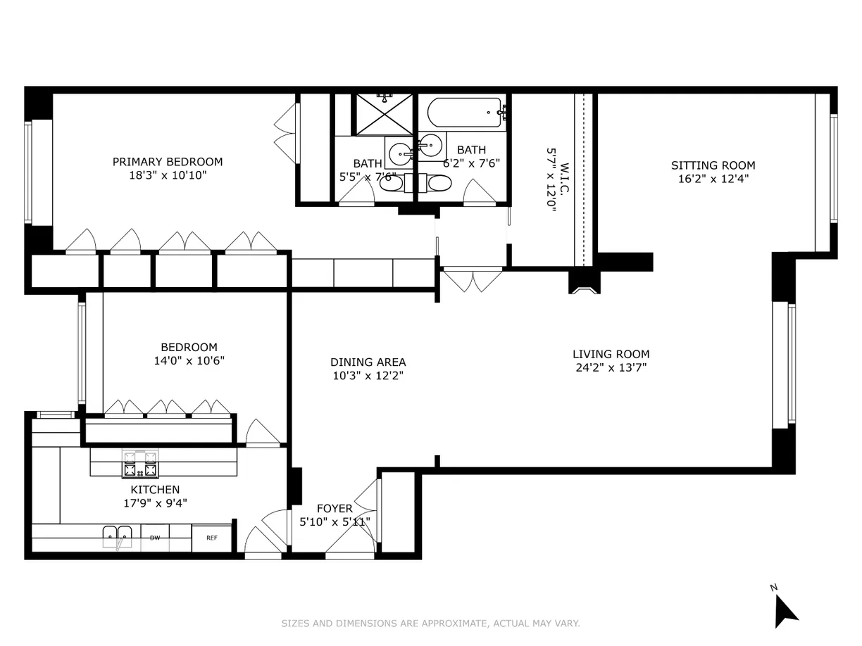 New York City Real Estate | View 45 Sutton Place S, 12I | Floorplan