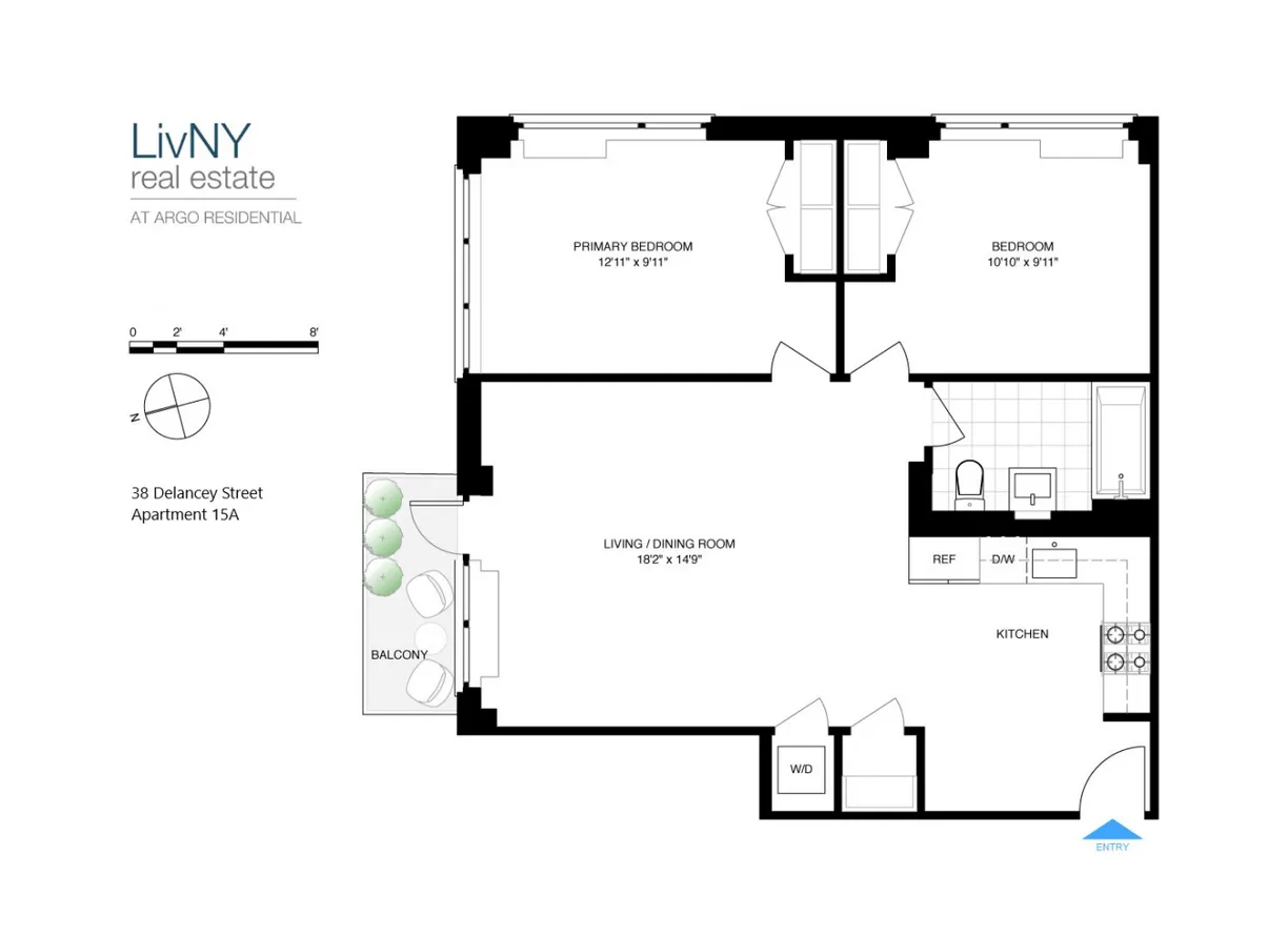 New York City Real Estate | View 38 Delancey Street, 15A | Floorplan