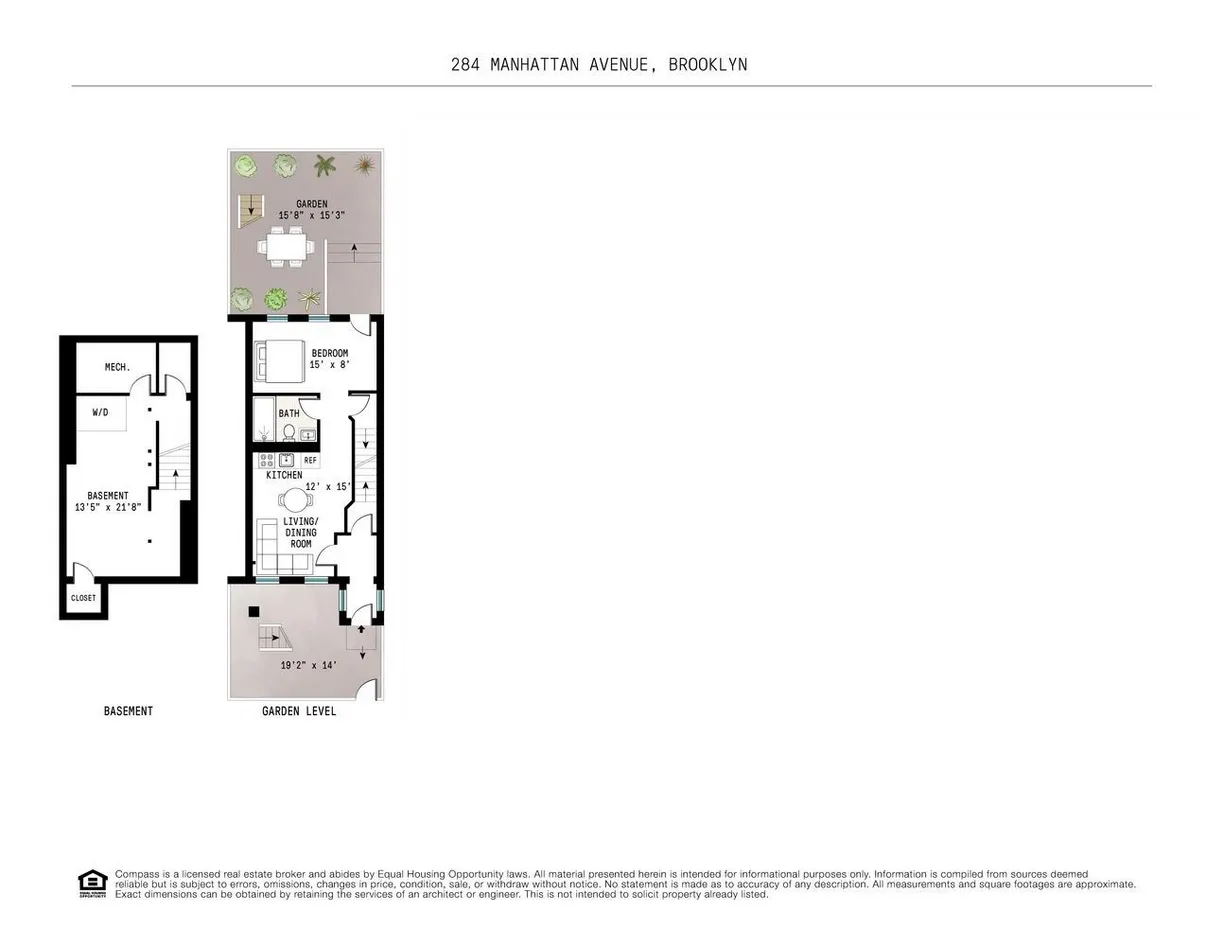 New York City Real Estate | View 284 Manhattan Avenue, GARDEN | Floorplan