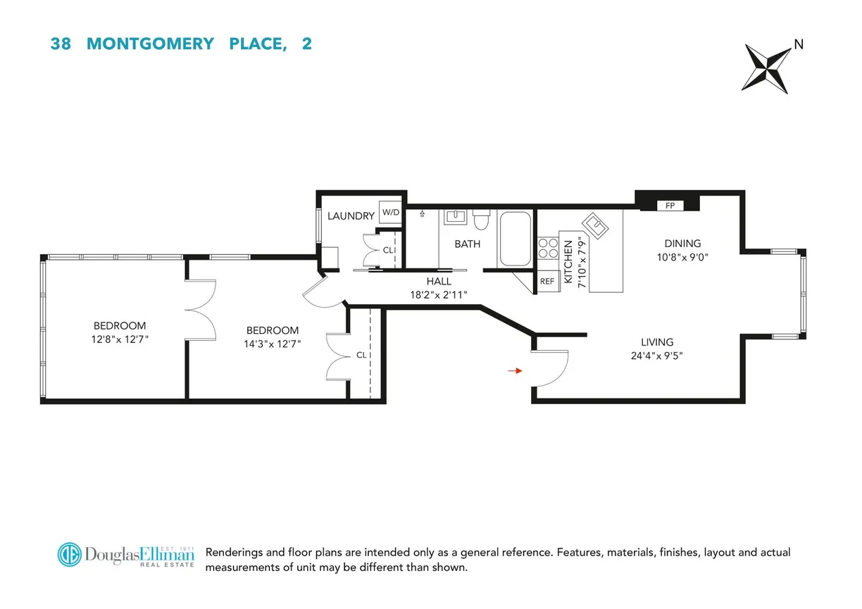 New York City Real Estate | View 38 Montgomery Place, 2 | Floorplan