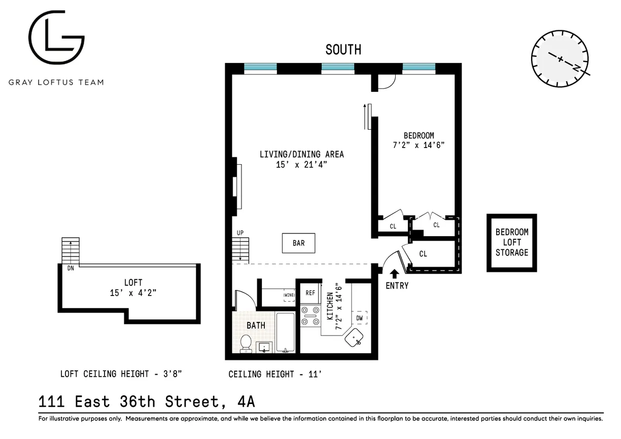 New York City Real Estate | View 111 E 36th Street, 4A | Floorplan