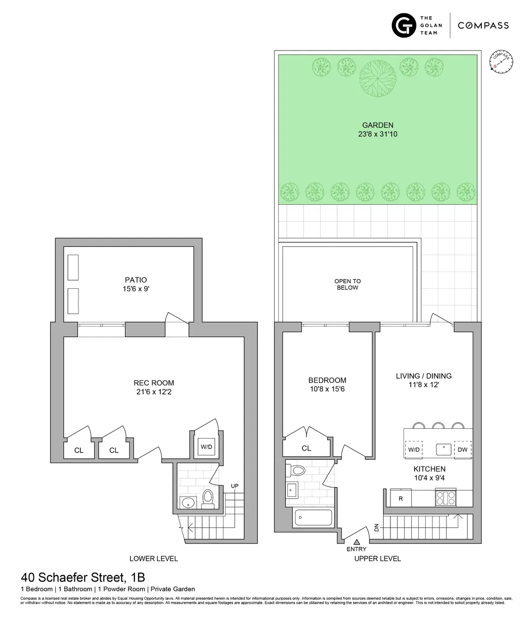 New York City Real Estate | View 40 Schaefer Street, 1R | Floorplan