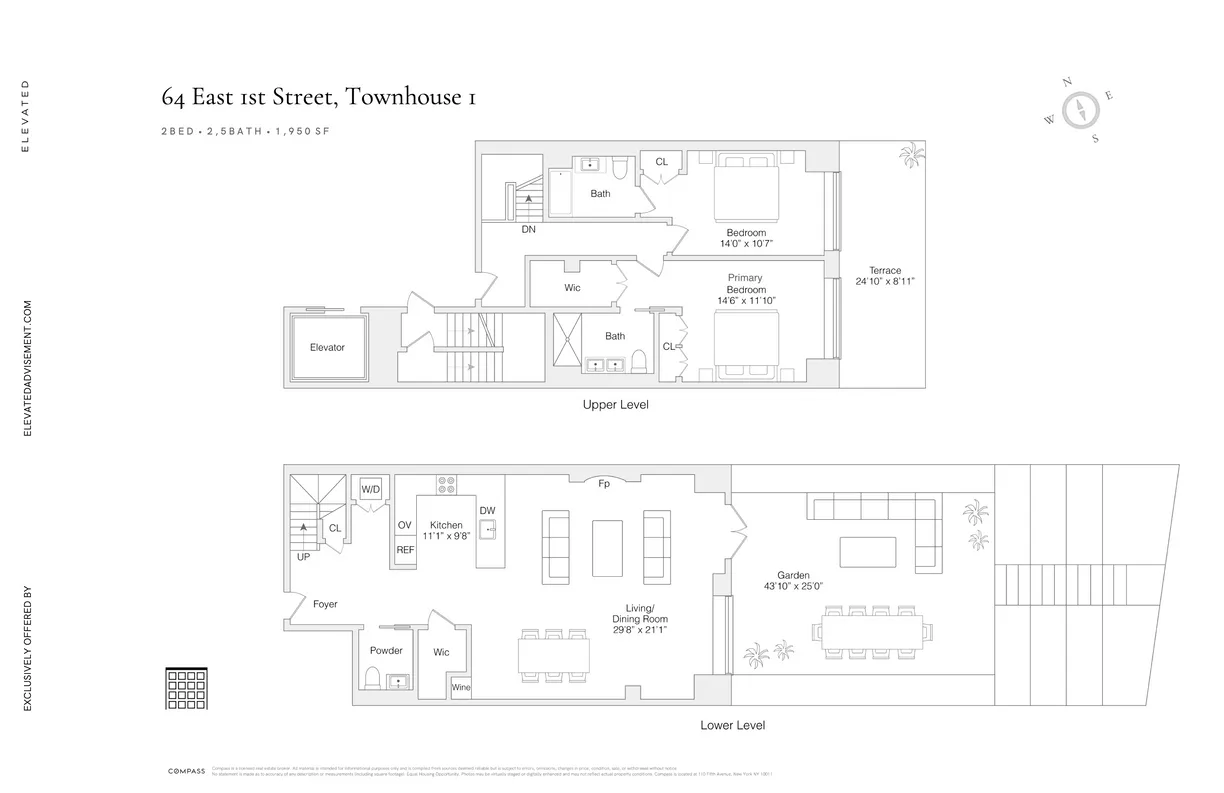 New York City Real Estate | View 64 E 1st Street, TH1 | Floorplan