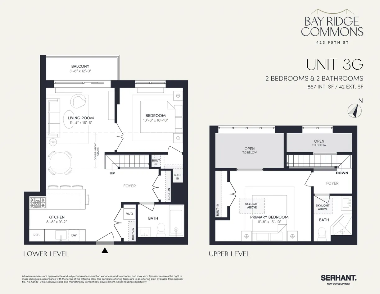 New York City Real Estate | View 423 95th Street, 3G | Floorplan