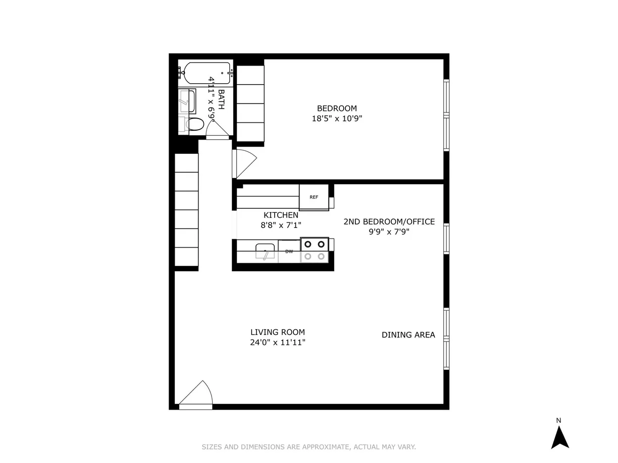 New York City Real Estate | View 45 Overlook Terrace, 5A | Floorplan 1
