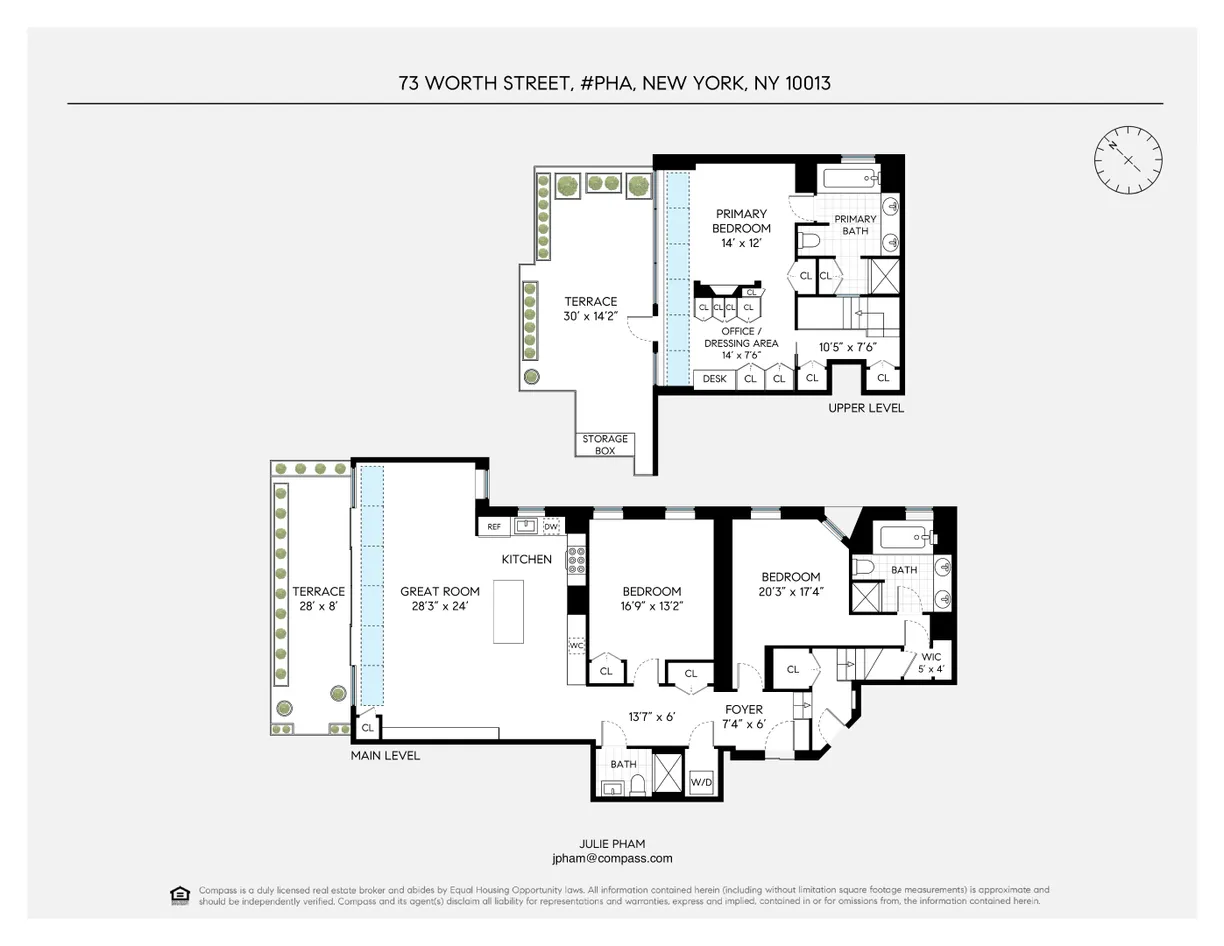 New York City Real Estate | View 73 Worth Street, PHA | Floorplan