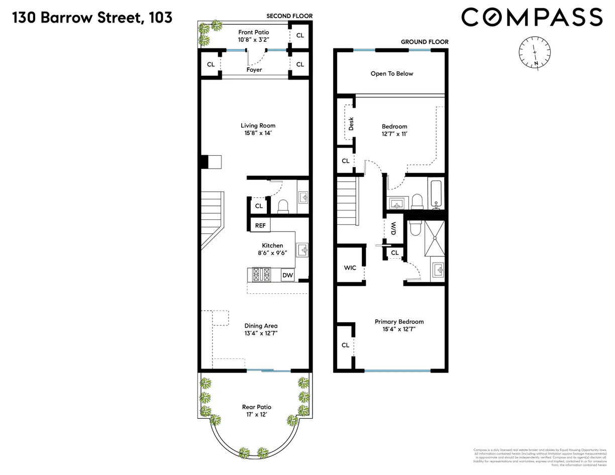 New York City Real Estate | View 130 Barrow Street, 103 | Floorplan