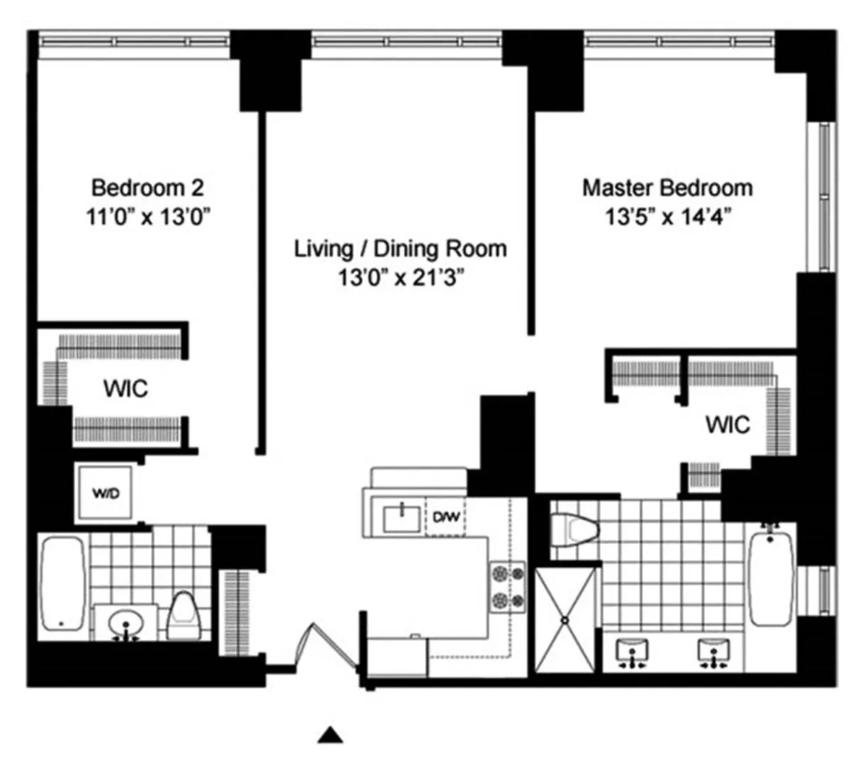 New York City Real Estate | View 225 E 34th Street, 16C | Floorplan