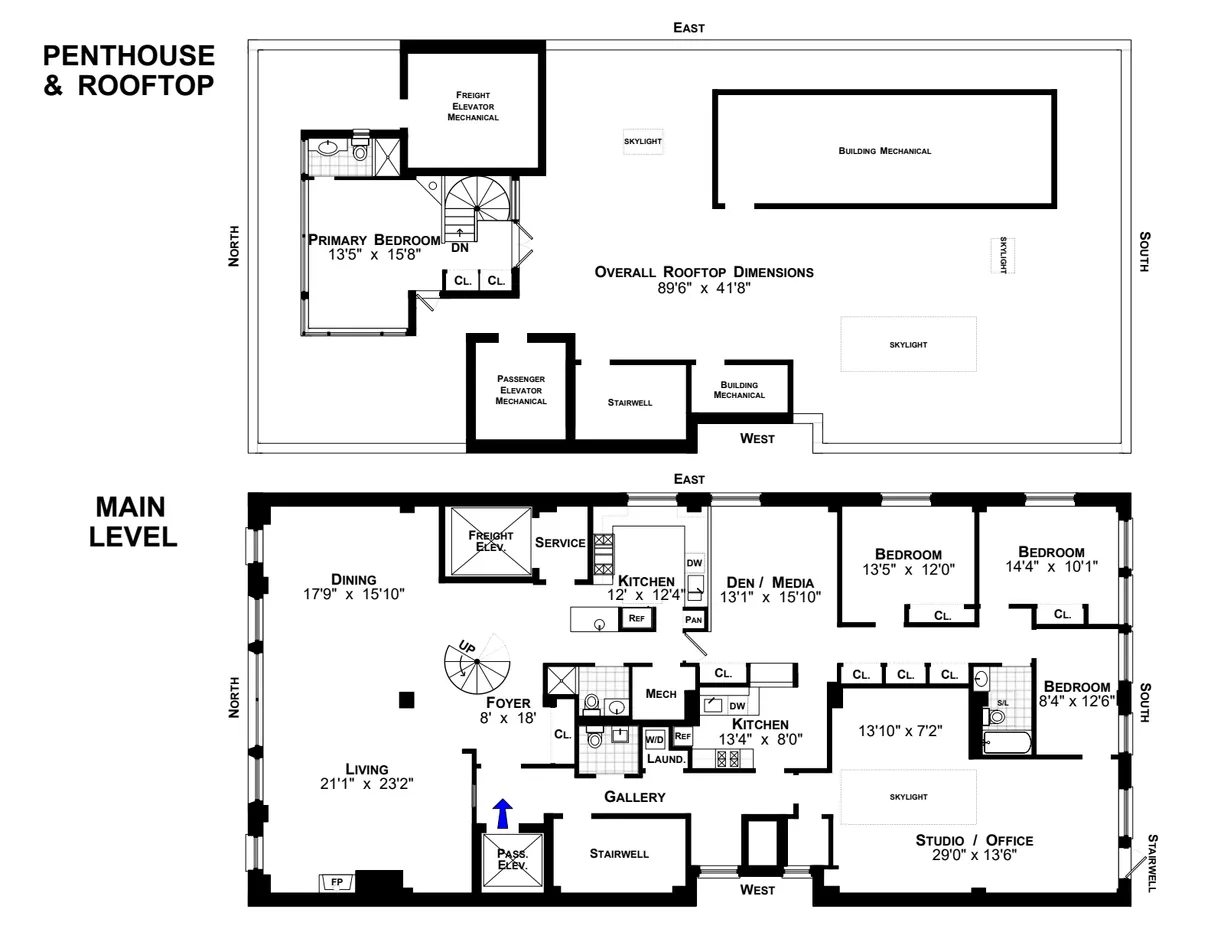 New York City Real Estate | View 118 E 25th Street, PH12THFL | Floorplan