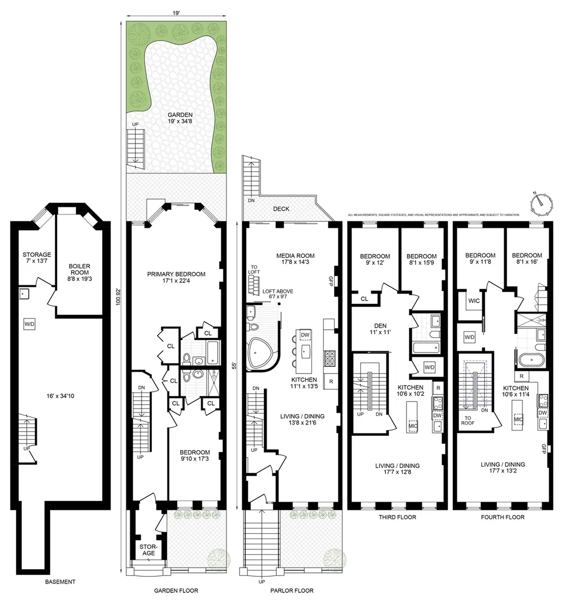 New York City Real Estate | View 103 W 122nd Street | Floorplan 1
