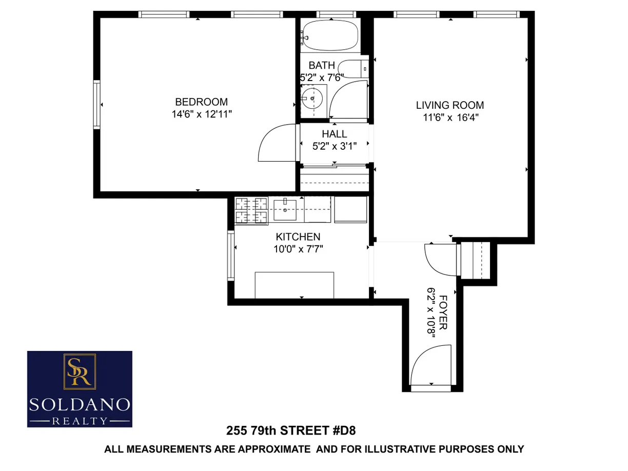 New York City Real Estate | View 255 79th Street, D8 | Floorplan