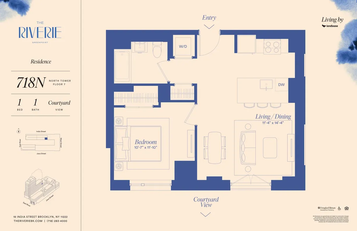 18 India Street #718N, Brooklyn, NY 11222 Property for rent
