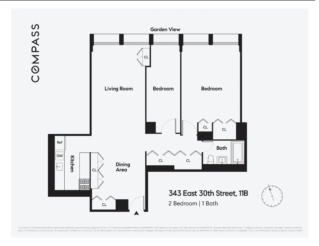 New York City Real Estate | View 343 E 30th Street, 11B | Floorplan