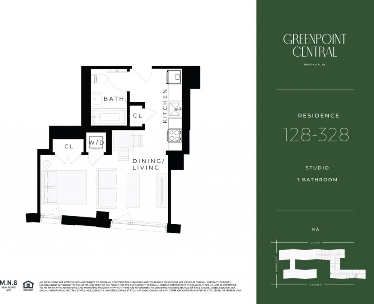 New York City Real Estate | View 75 Dupont Street, 328 | Floorplan