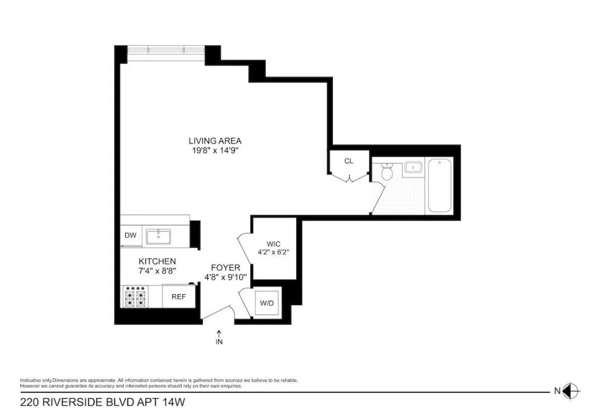 New York City Real Estate | View Riverside Boulevard | 1 Bath