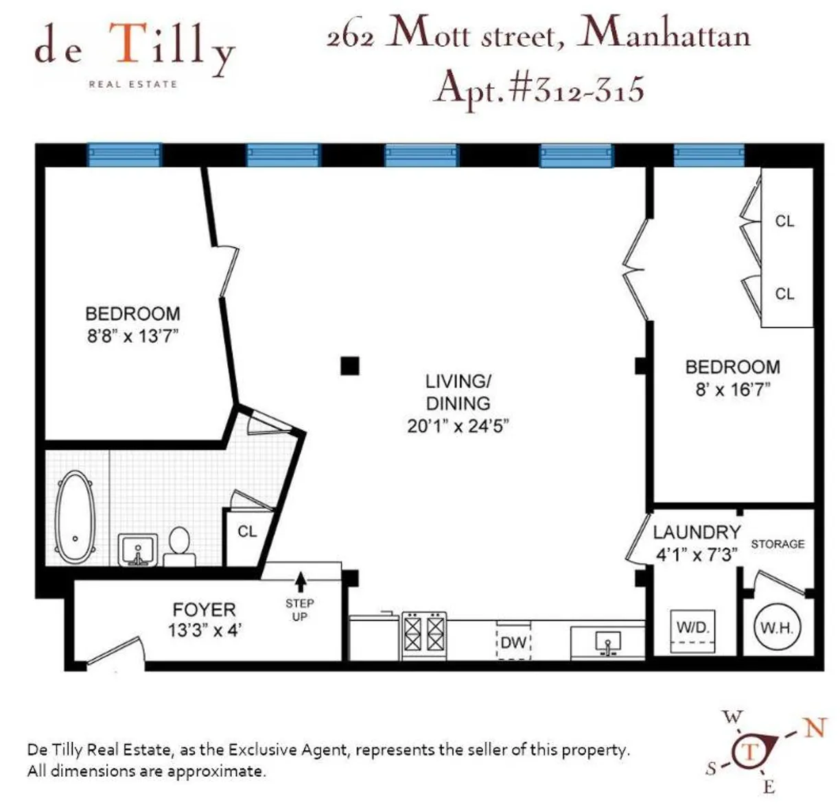 New York City Real Estate | View 262 Mott Street, 312 | Floorplan