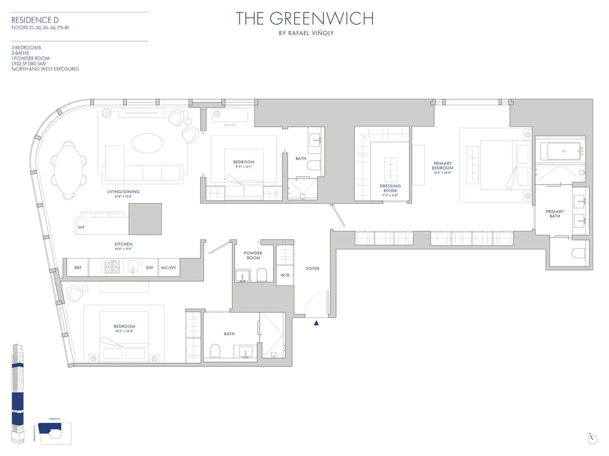 New York City Real Estate | View Greenwich Street | Floorplan