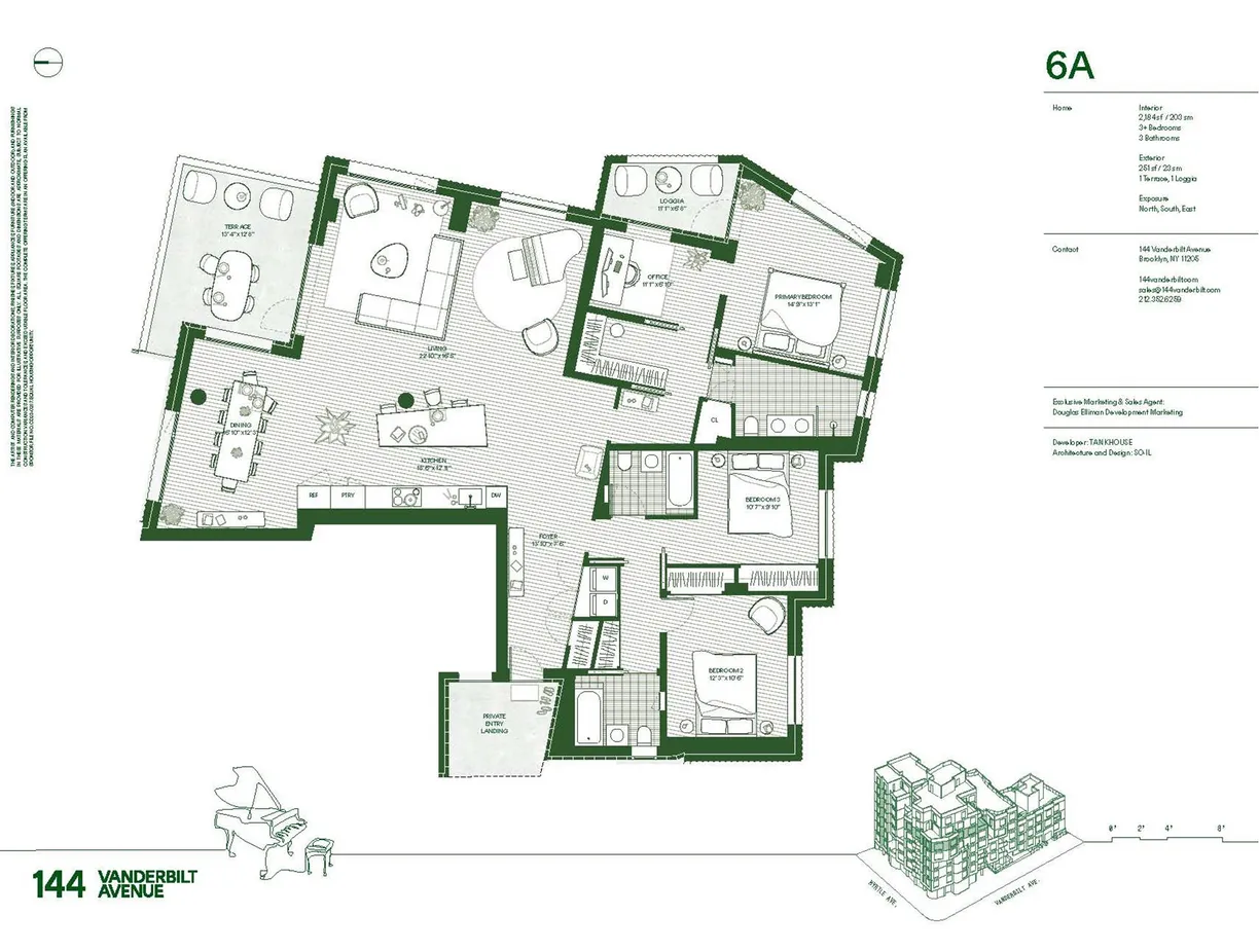 New York City Real Estate | View Vanderbilt Avenue | Floorplan
