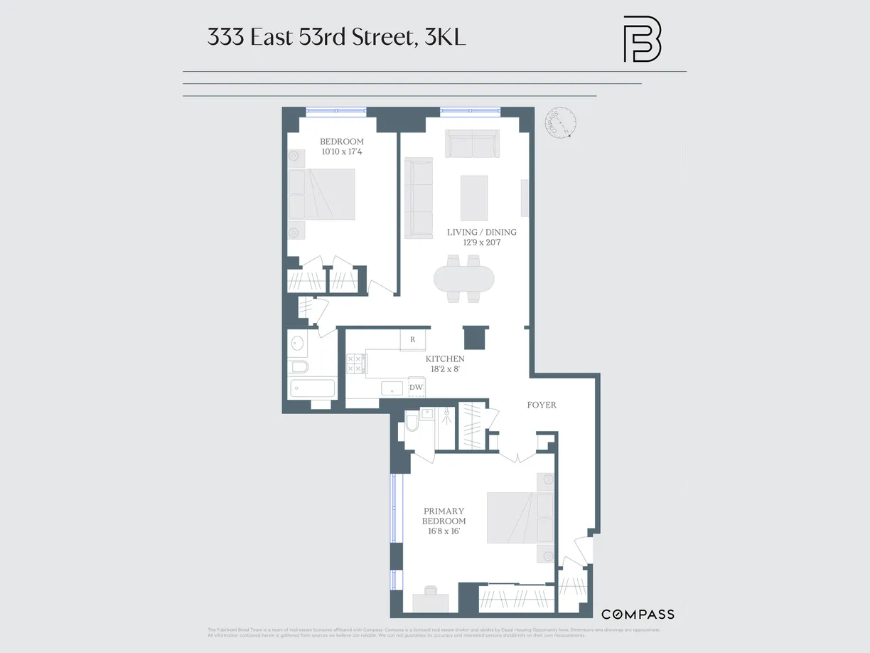 New York City Real Estate | View 333 E 53rd Street, 3KL | Floorplan