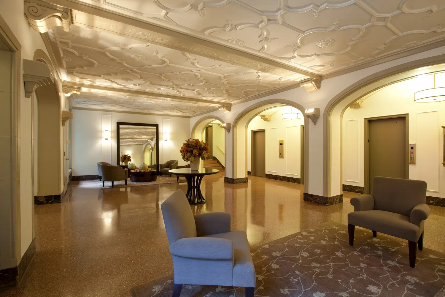 Beautiful Arched Lobby Area