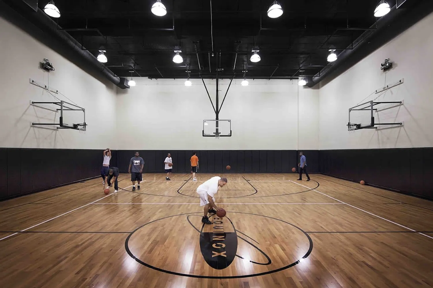 Regulation Full-size Basketball Court