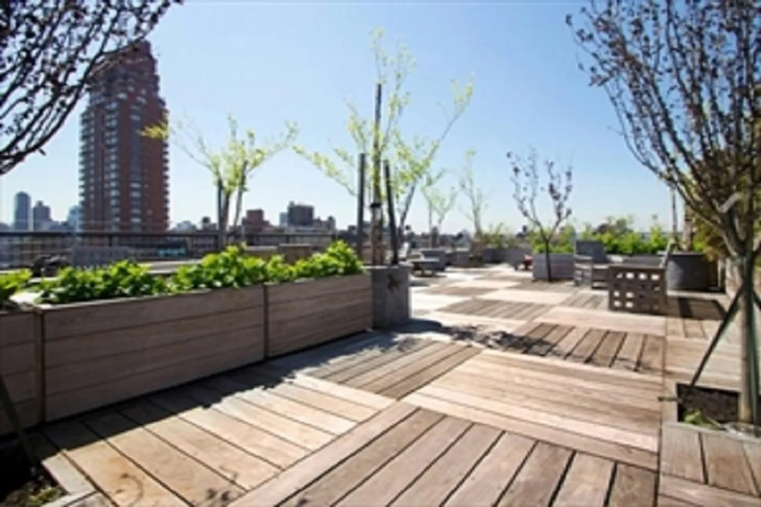 Beautifully planted roof deck with stunning views!