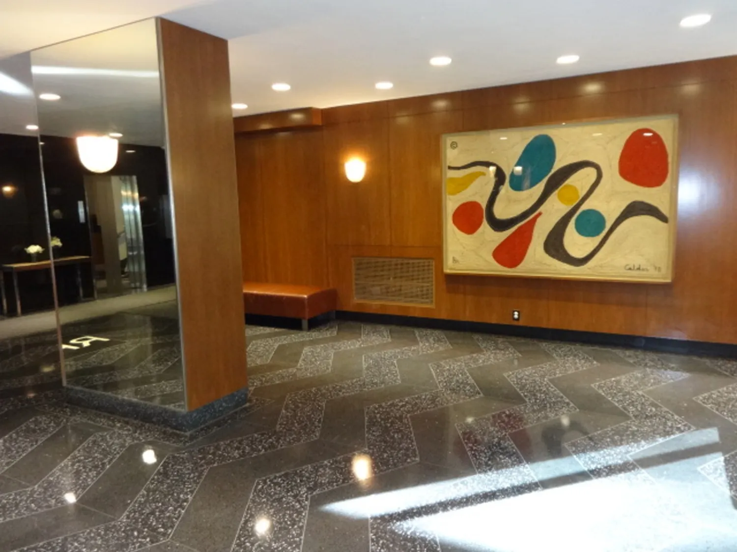 Well Appointed Lobby with Original Art