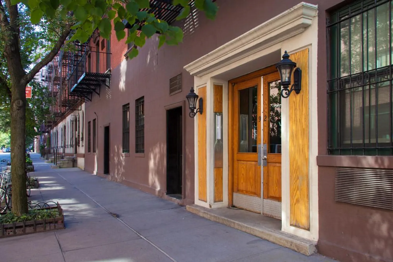 Charming entry on beautiful tree-lined Horatio St.