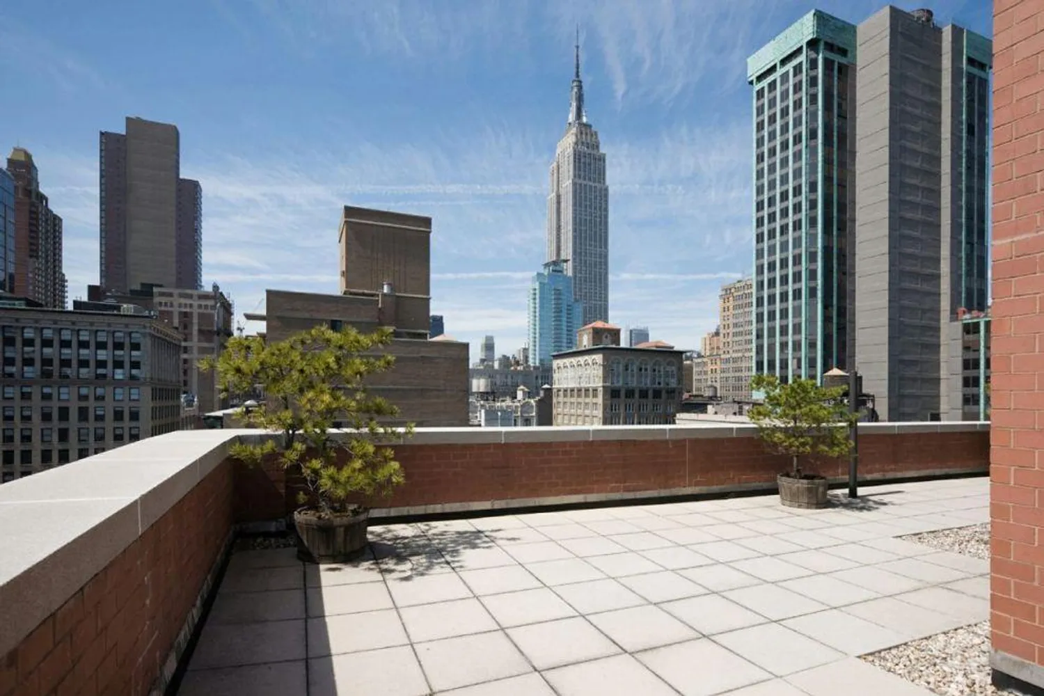 Spacious Roof Deck with Empire Views