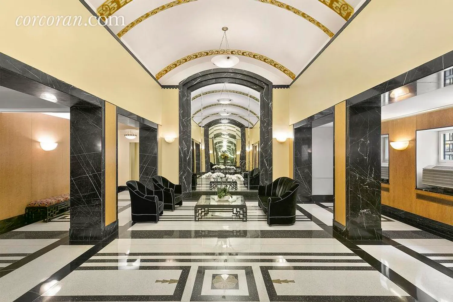 The Building's beautiful Art Deco Lobby 