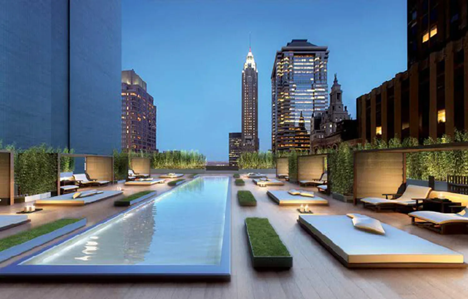 Terrace With Reflecting Pool