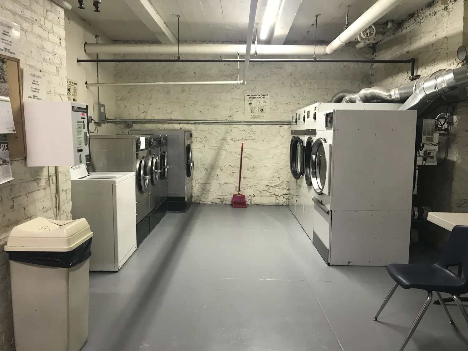 Laundry in basement