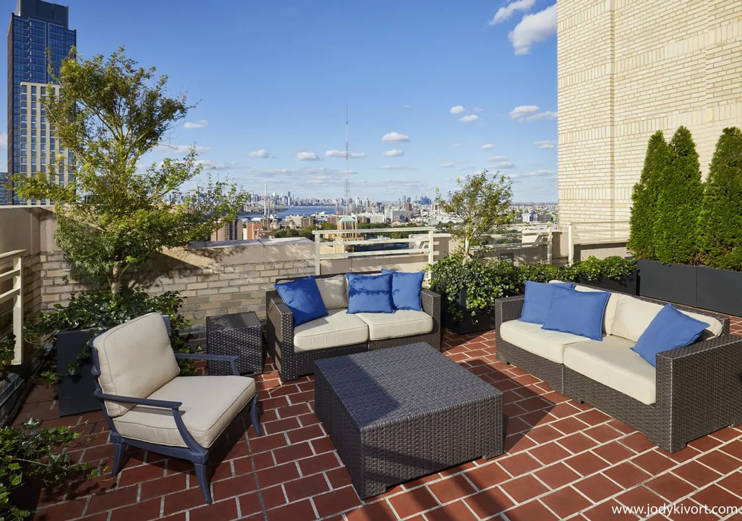 Shared terrace off of resident lounge