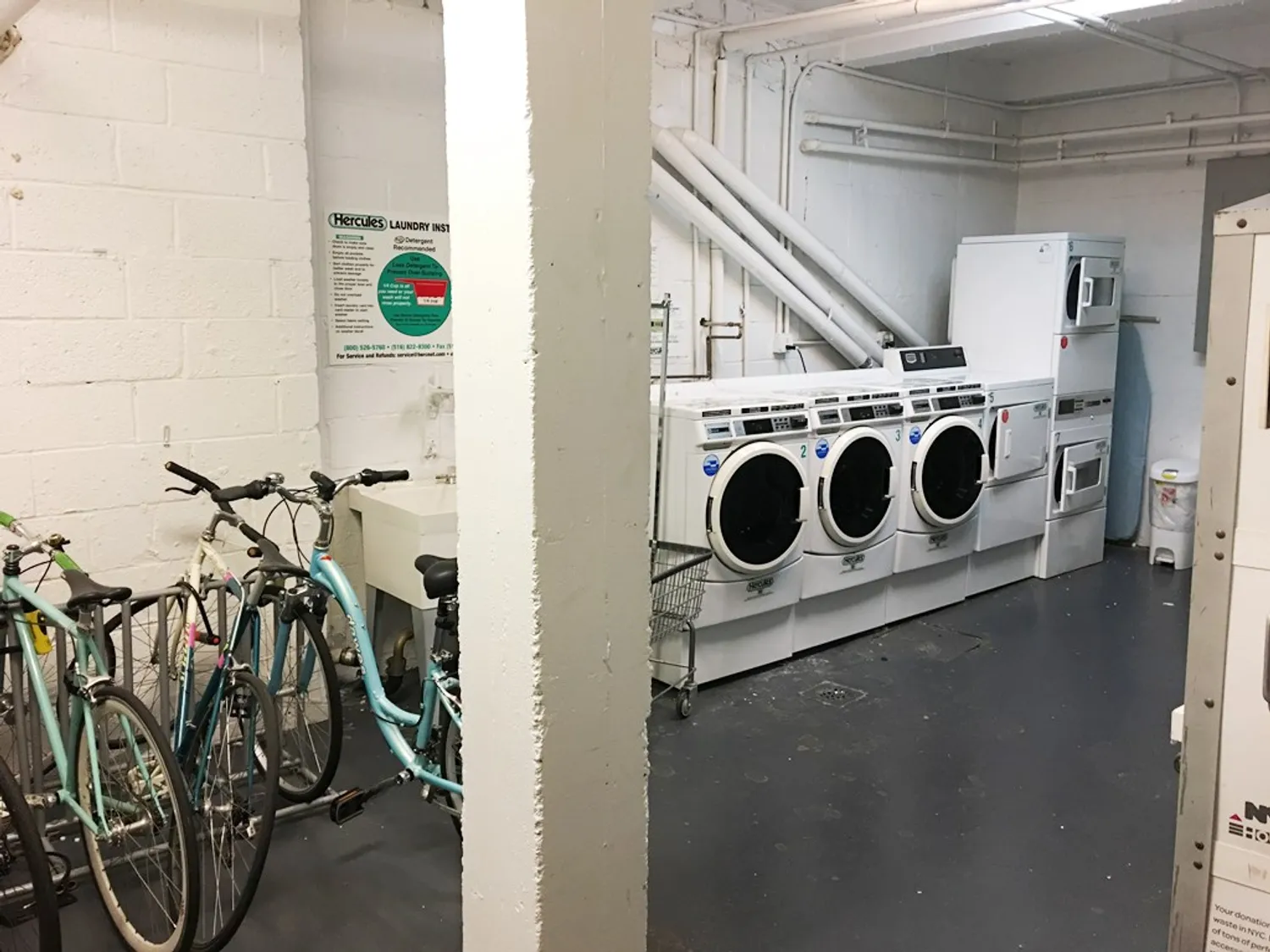 Laundry and Bike Storage
