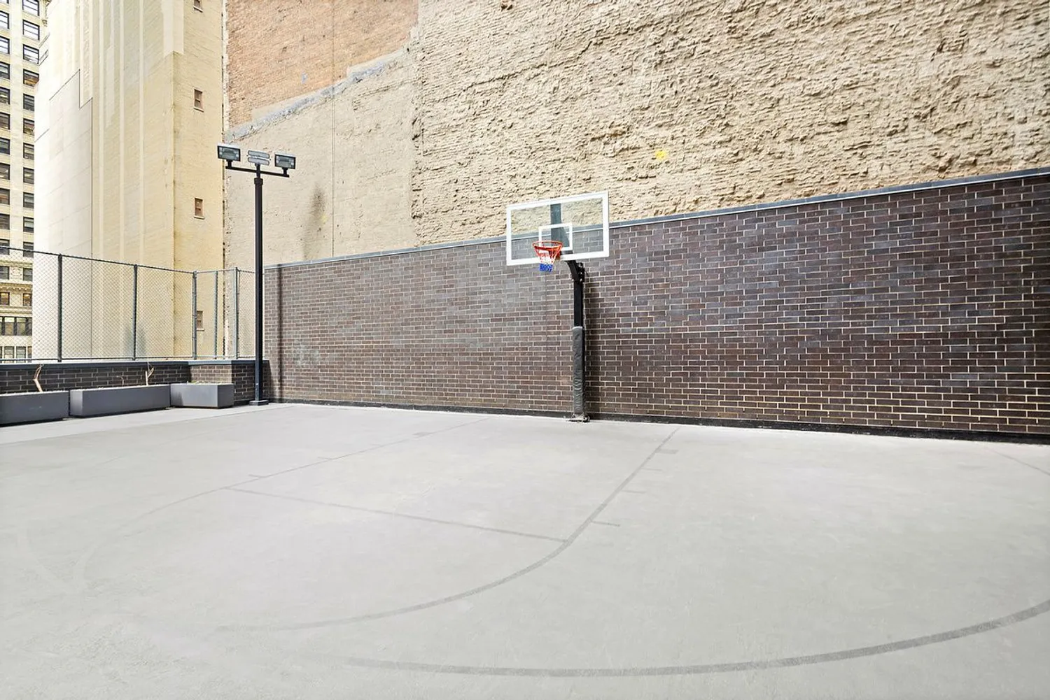 Half court basketball 