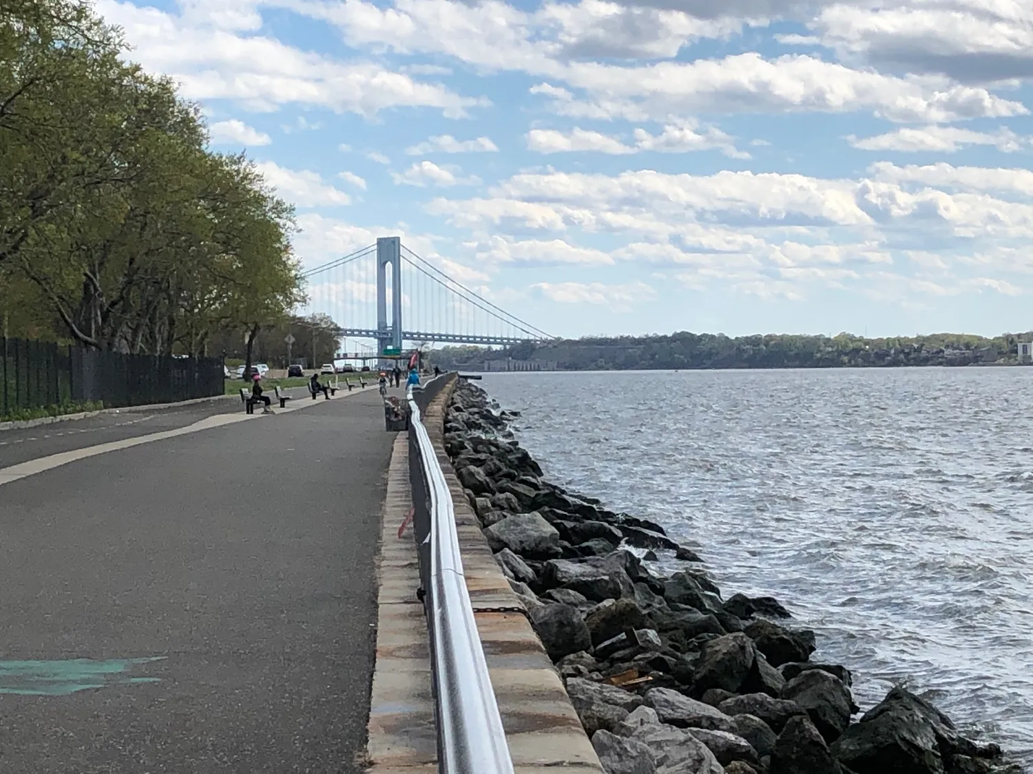 Shore Promenade w/ views of Verrazano Bridge