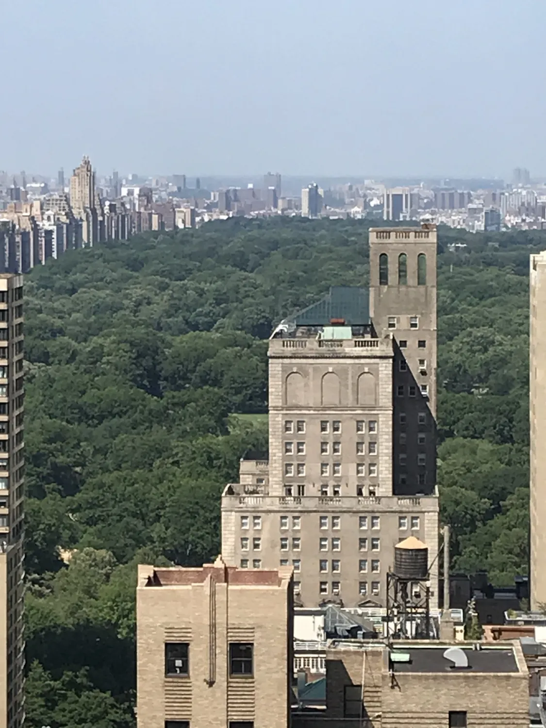 Central Park View from Common Roofdeck