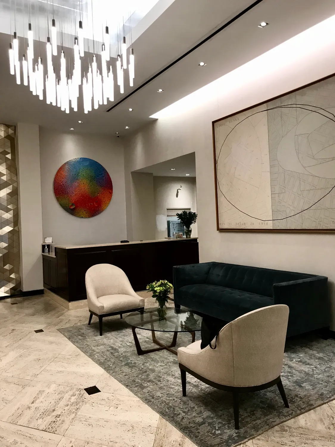 Newly renovated lobby