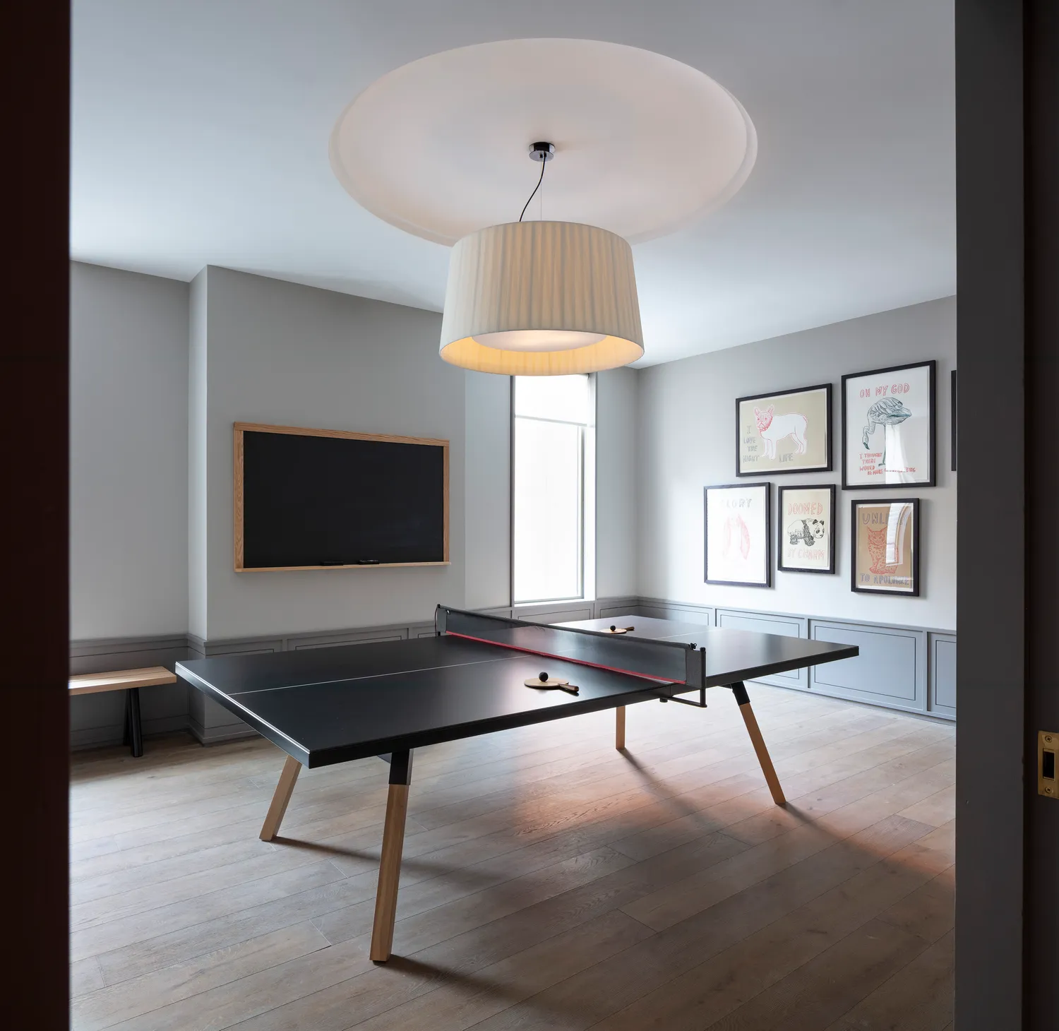 Game room, ping pong and foosball 