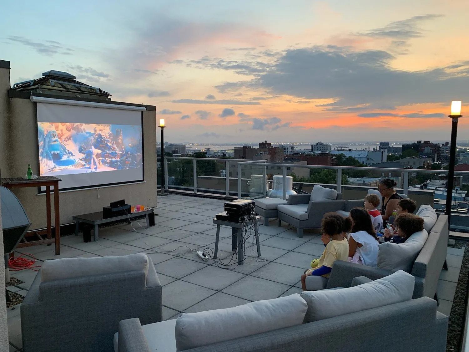 Movie Night on the Common Roof Deck!