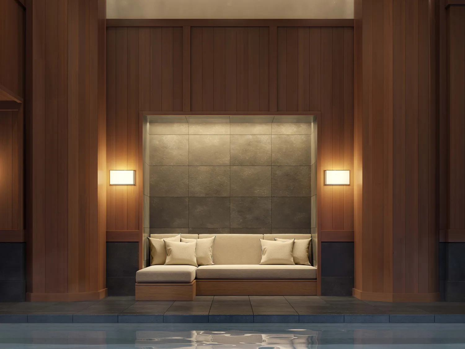 Poolside Sitting Area