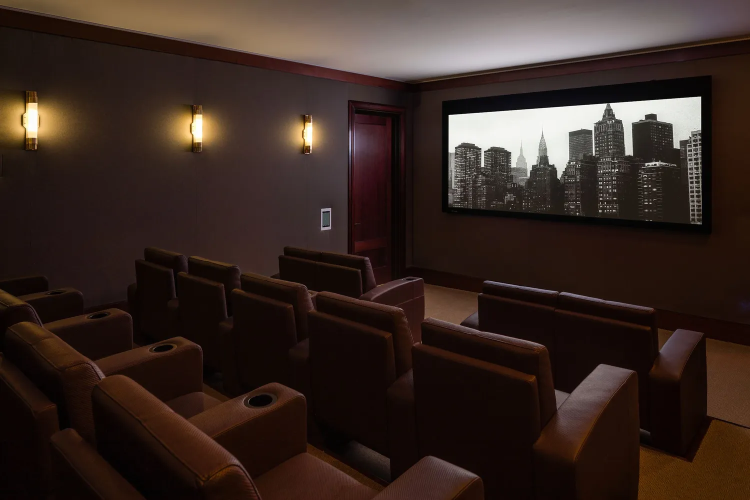 21 seat screening room 
