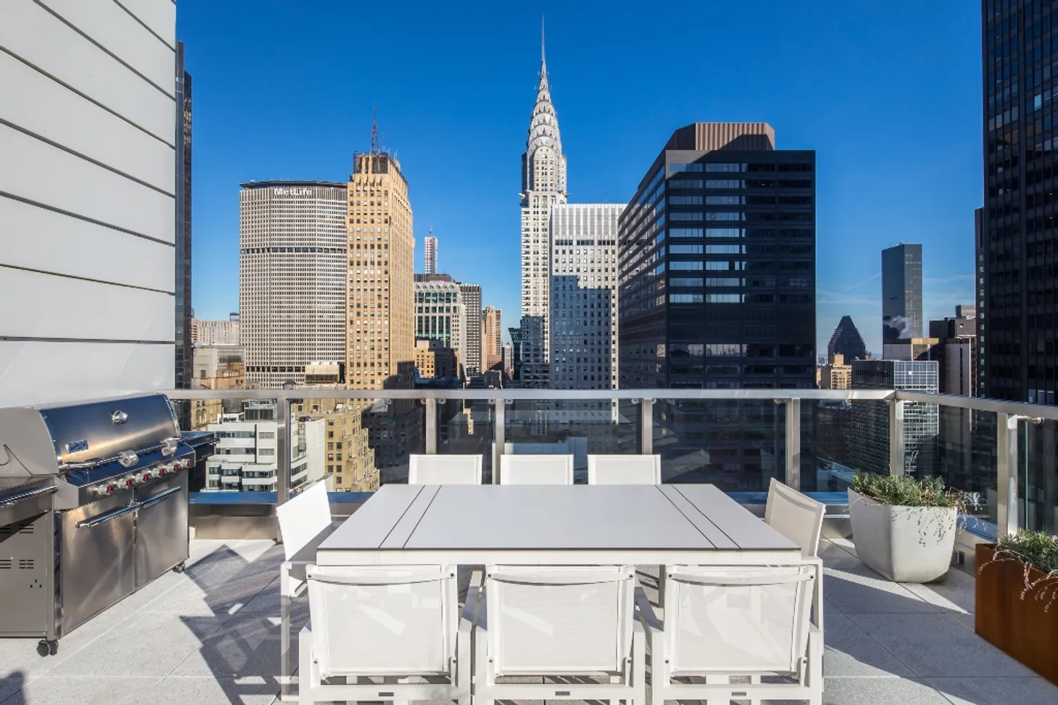 Common Roof Deck with gas barbeque