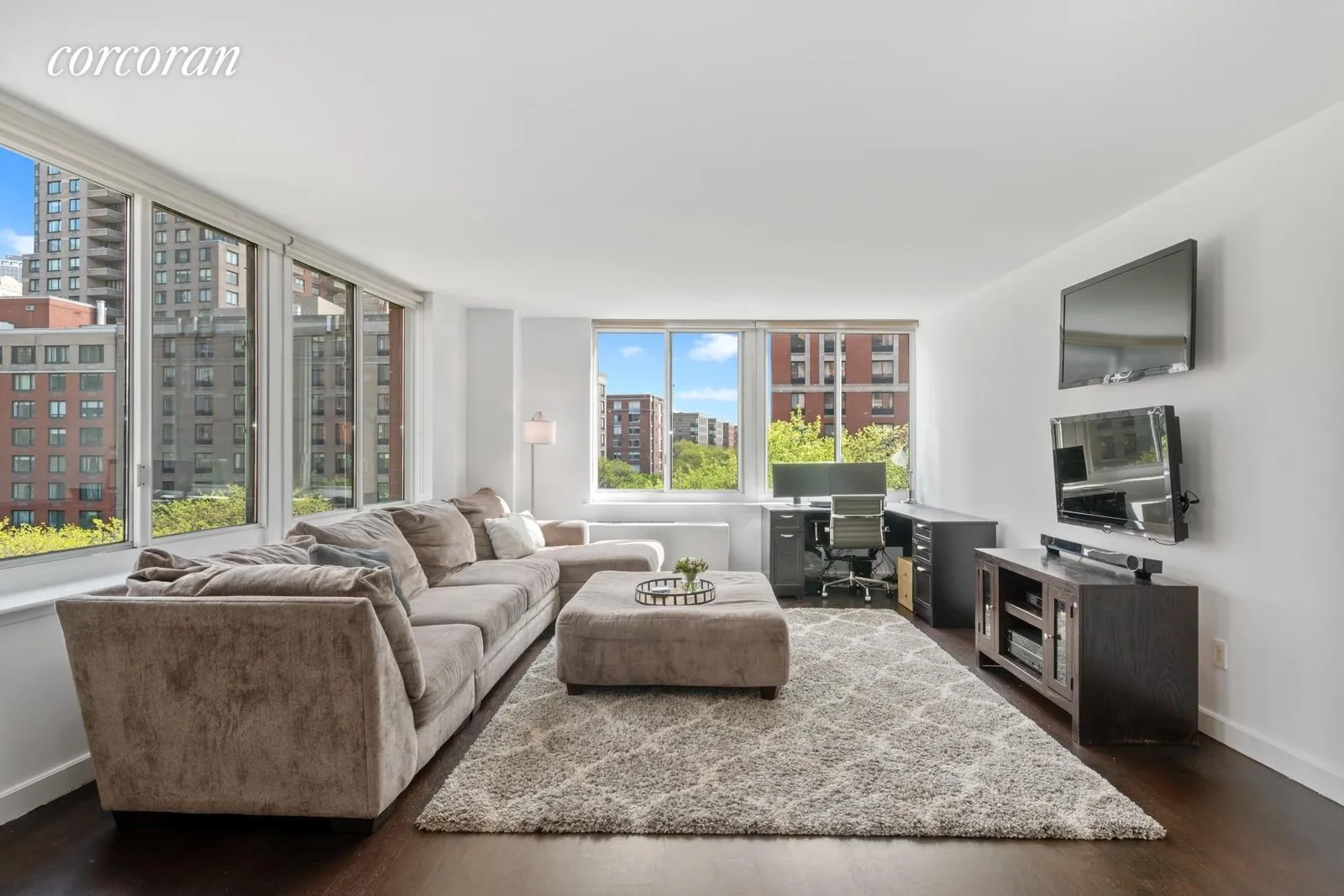 New York City Real Estate | View 333 Rector Place, 605 | 2 Beds, 2 Baths | View 1