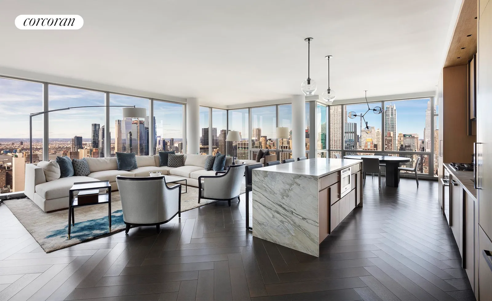 New York City Real Estate | View 23 East 22nd Street, 57A | 3 Beds, 3 Baths | View 1