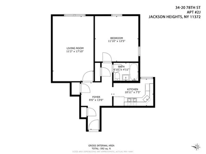 Homes for sale in Queens | View 34-20 78th Street, 2J | 1 Bed, 1 Bath